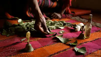 The Coca Leaf Reading in the Andes